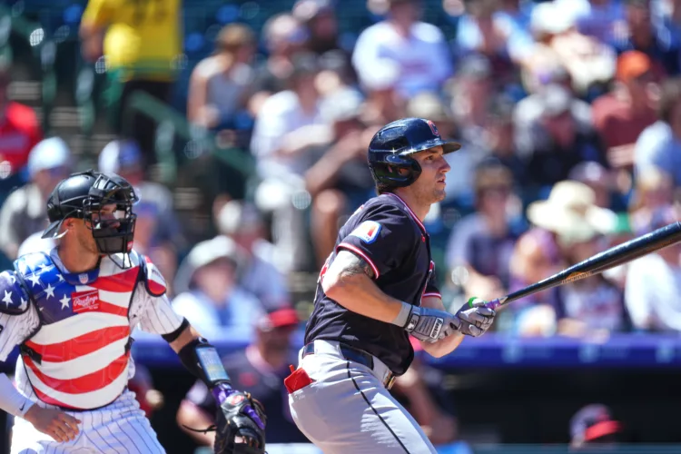 Chase DeLauter Hits 2 Triples And The Guardians Beat The Rockies 7-2 To Sweep Their 3-Game Series